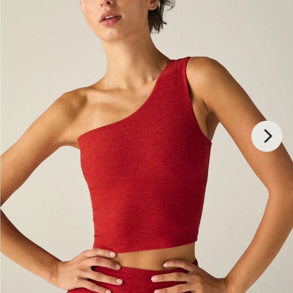 NWT Beyond Yoga Spacedye The Bold Shoulder Cropped Tank, Size M